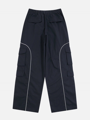 Pantalon Cargo Aelfric Eden Multiple Pockets Zip Up Cargo Bleu Marine Bleu | ZCC-52823098